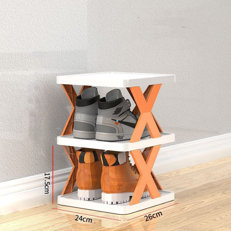 X-Shaped Shoe Rack