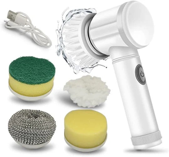 Cleaning Magic Electric Brush (5-in-1)                                   فرشاة التنظيف الكهربائية السحرية