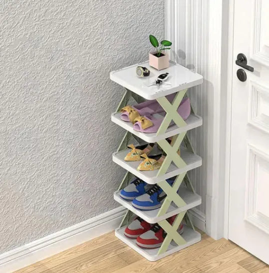 X-Shaped Shoe Rack